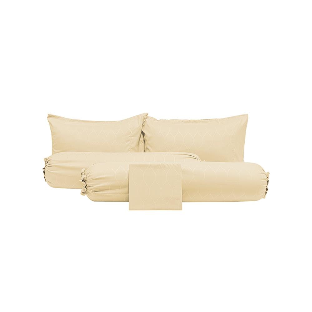 ชุดผ้าปูที่นอน 6 ฟุต 5 ชิ้น PICASSO CLASSIC STYLE COPEN CREAM