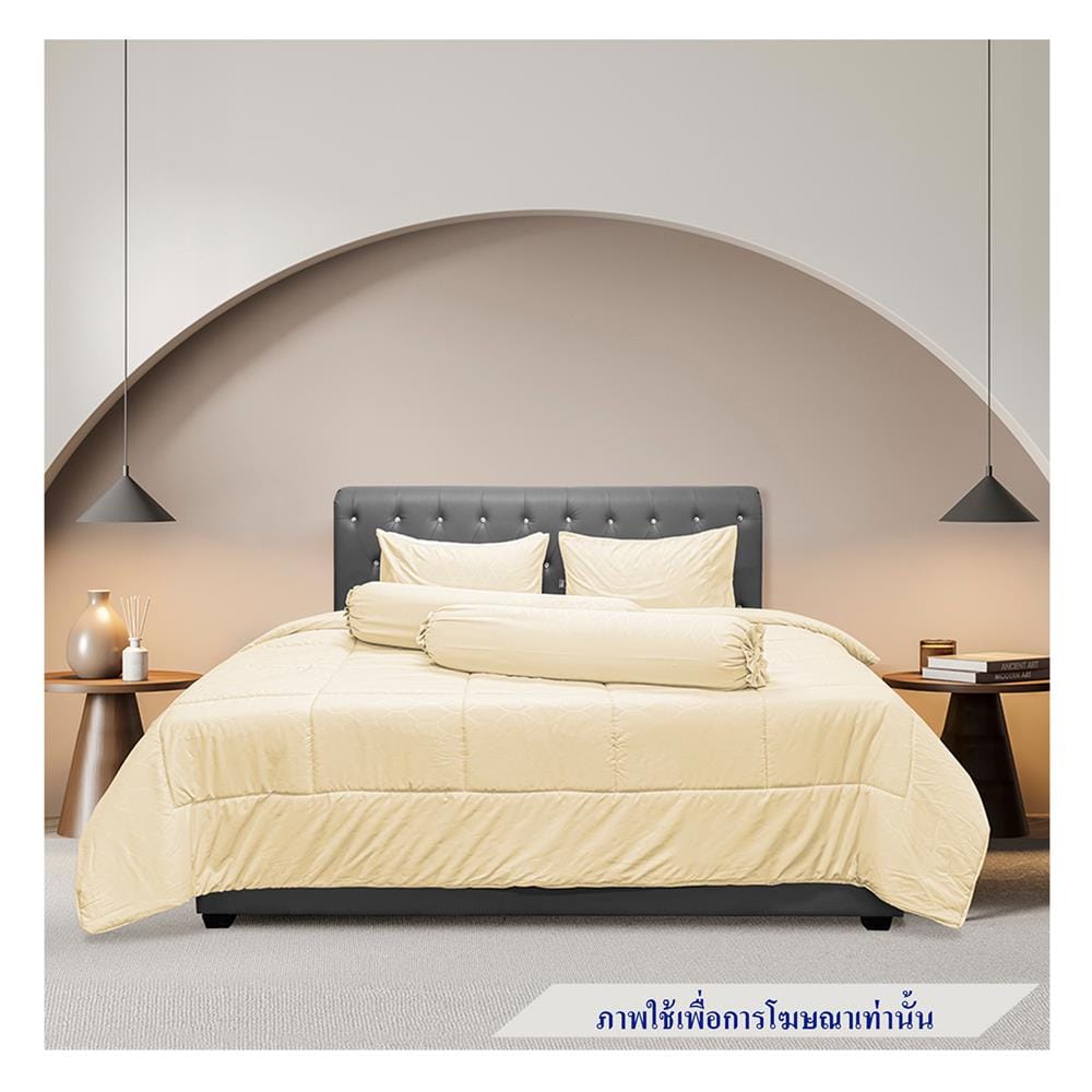 ชุดผ้าปูที่นอน 6 ฟุต 5 ชิ้น PICASSO CLASSIC STYLE COPEN CREAM