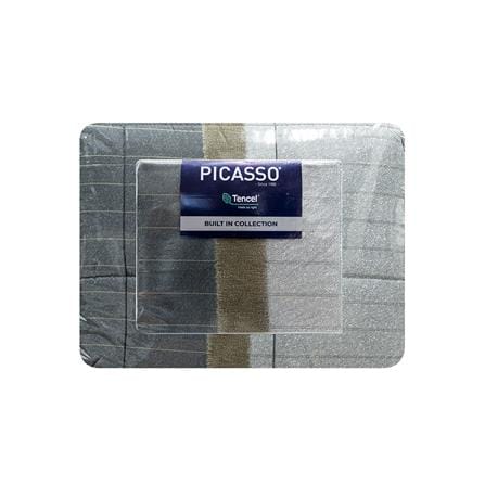 ชุดผ้าปูที่นอน 6 ฟุต 6 ชิ้น PICASSO PB TENCEL สี BAKU_4