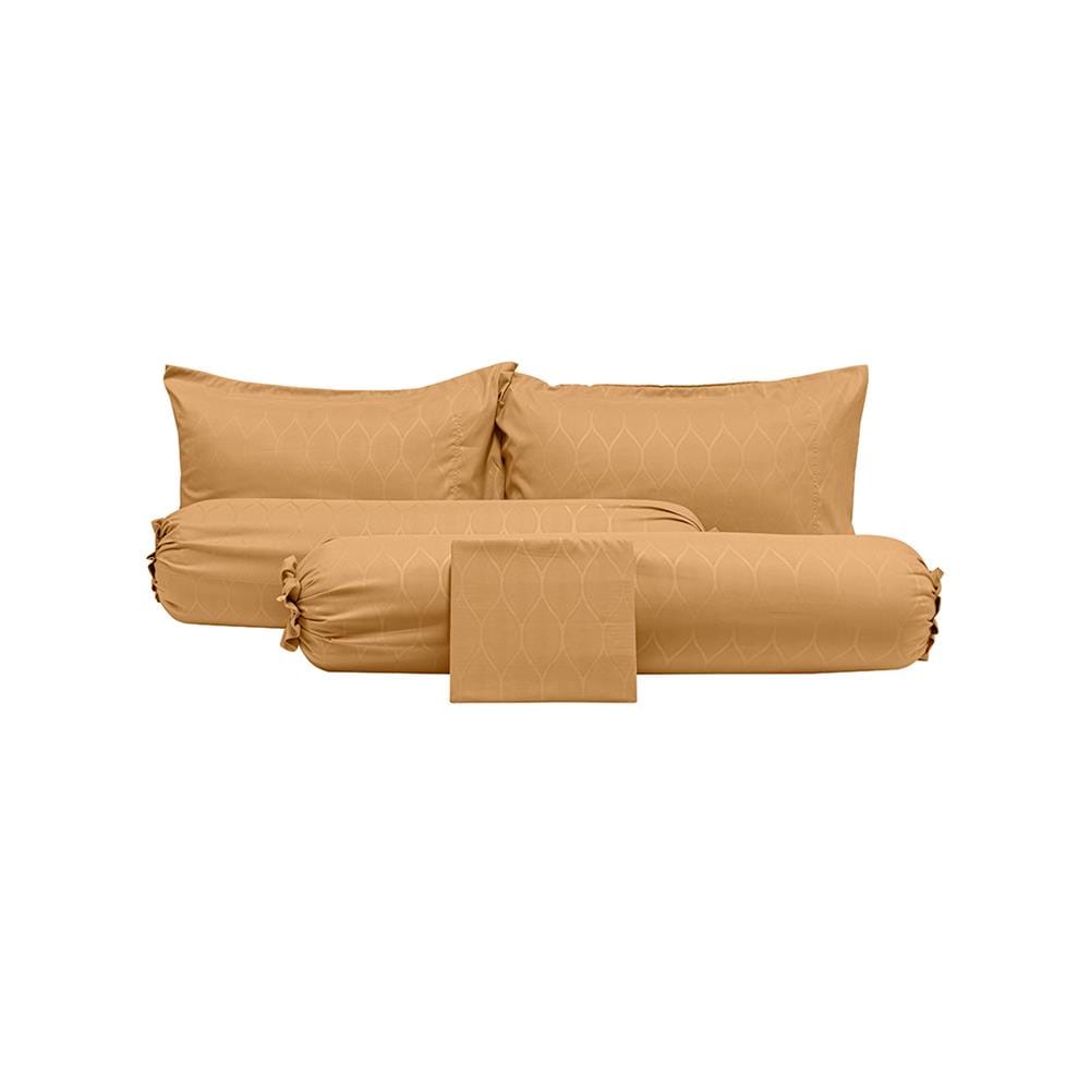 ชุดผ้าปูที่นอน 6 ฟุต 5 ชิ้น PICASSO CLASSIC STYLE COPEN ORANGE