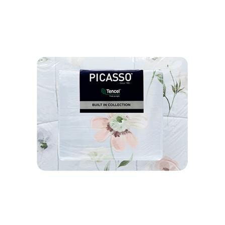 ชุดผ้าปูที่นอน 6 ฟุต 6 ชิ้น PICASSO PB TENCEL สี CHICA BLUE_4