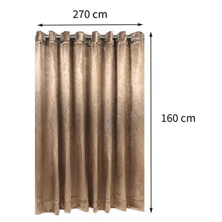 ผ้าม่าน EYELET HOME LIVING STYLE AURA UV 270X160 ซม. สีน้ำตาล_9