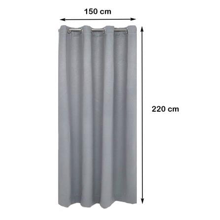 ผ้าม่าน EYELET HOME LIVING STYLE GLAM UV 150X220 ซม. สีเทา_8