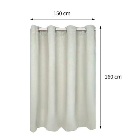 ผ้าม่าน EYELET HOME LIVING STYLE GLAM UV 150X160 ซม. สีครีม_4