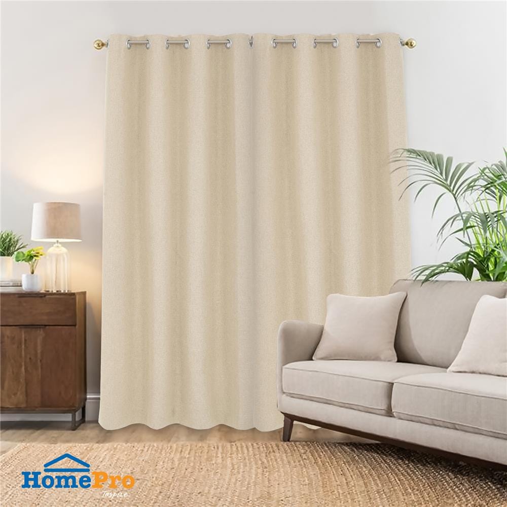 ผ้าม่าน EYELET HOME LIVING STYLE PALE UV 135X250 ซม. สีครีม