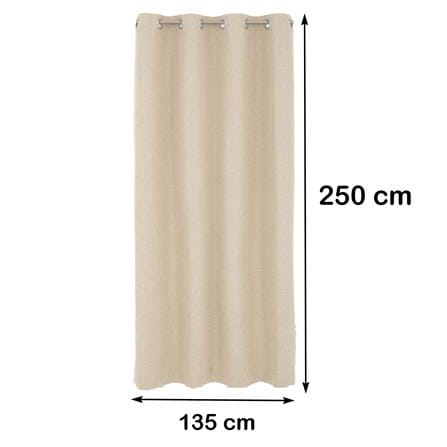 ผ้าม่าน EYELET HOME LIVING STYLE PALE UV 135X250 ซม. สีครีม_9