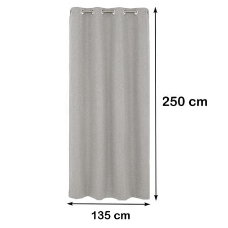 ผ้าม่าน EYELET HOME LIVING STYLE PALE UV 135X250 ซม. สีเทา_9