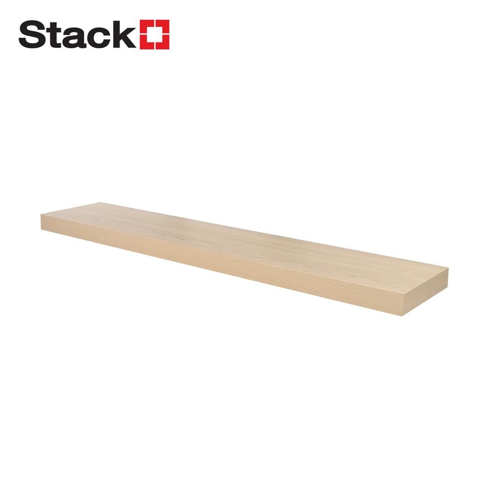 แผ่นชั้นไม้ซ่อนขา STACKO 120x24x5 ซม. สีไวท์โอ๊ค_1