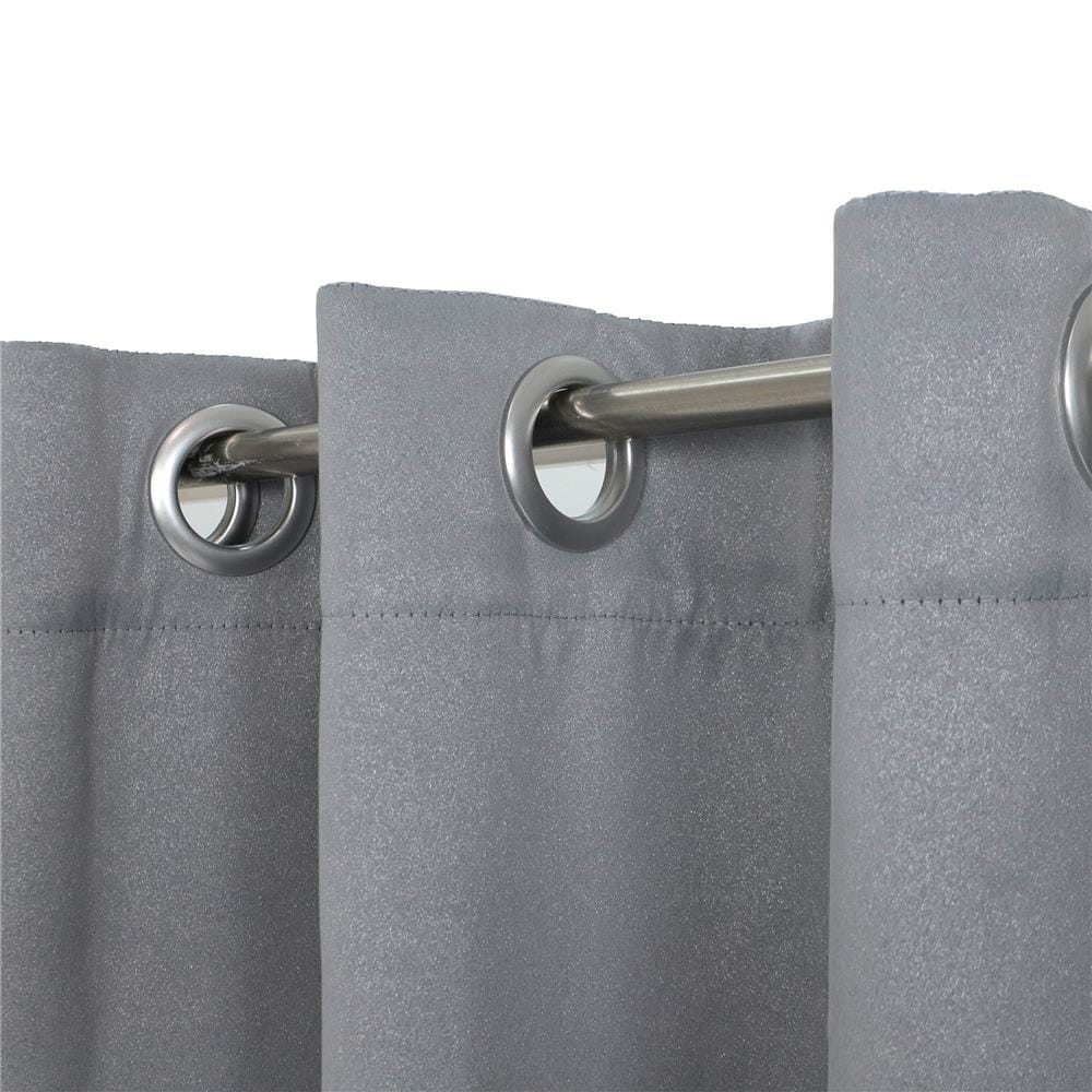 ผ้าม่าน EYELET HOME LIVING STYLE GLAM UV 150X160 ซม. สีเทา