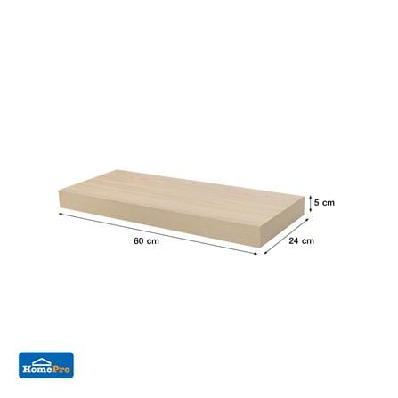 แผ่นชั้นไม้ซ่อนขา STACKO 60x24x5 ซม. สีไวท์โอ๊ค_7