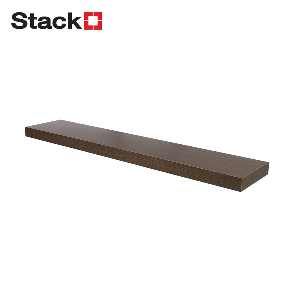 แผ่นชั้นไม้ซ่อนขา STACKO 120x24x5 ซม. สีวินเทจ ทีค