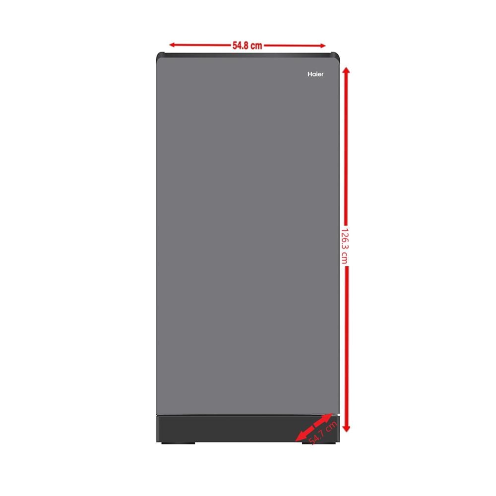 ตู้เย็น 1 ประตู HAIER HR-SD199F CS 6.6 คิว สีเงิน