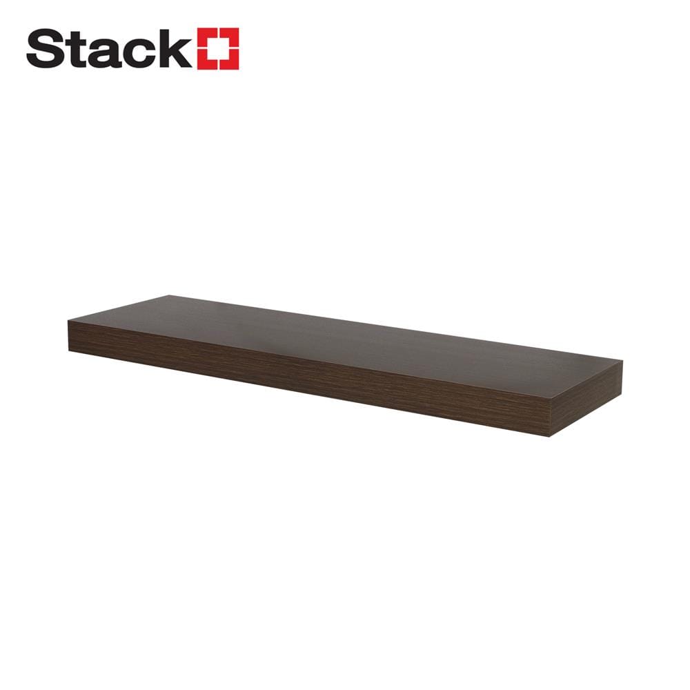 แผ่นชั้นไม้ซ่อนขา STACKO 80x24x5 ซม. สีวินเทจ ทีค_0