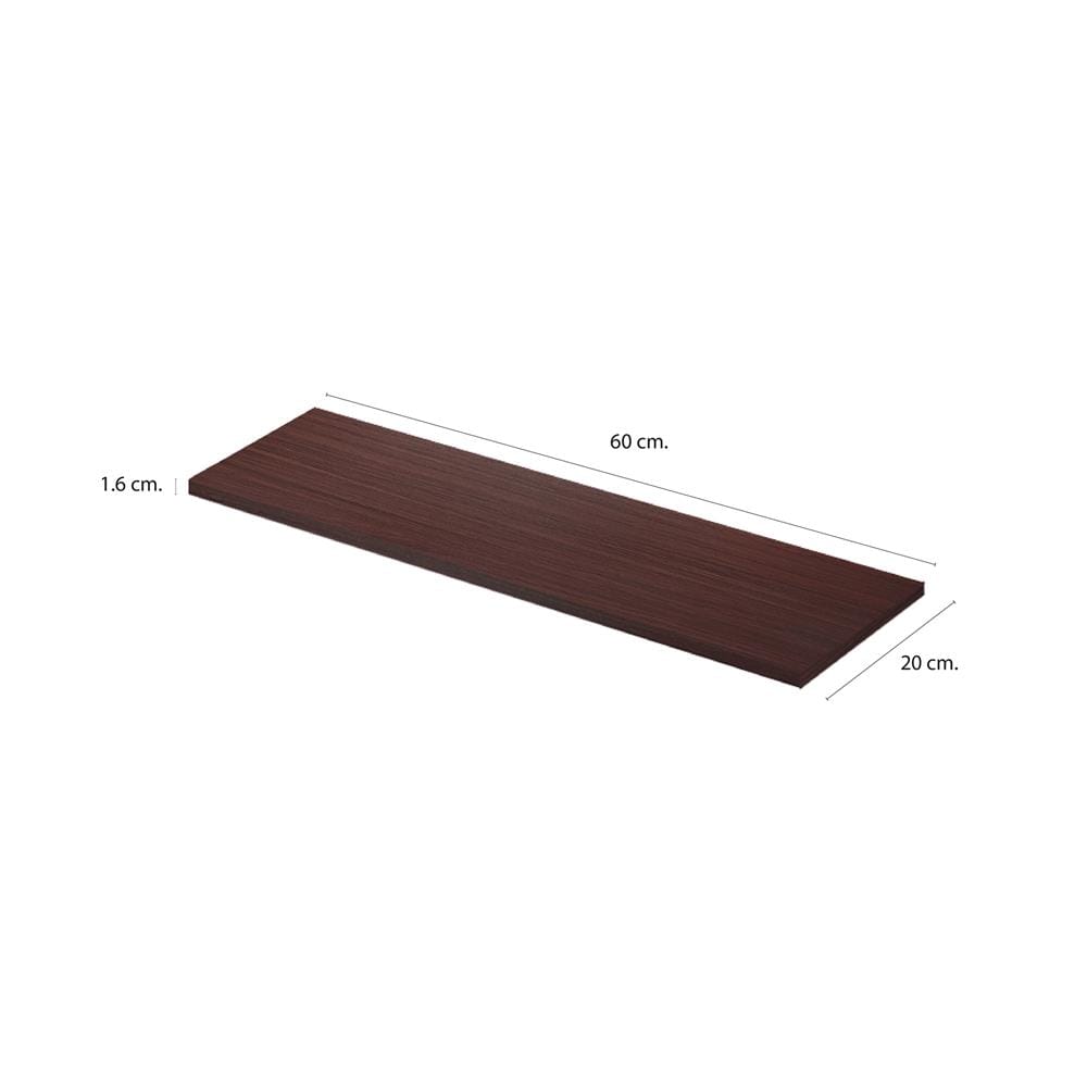 แผ่นชั้นไม้เมลามีน STACKO 60x20x1.6 ซม. สีวินเทจ ทีค