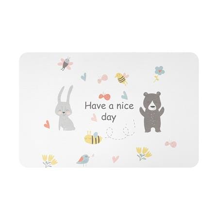 พรมหินเช็ดเท้า HOME LIVING STYLE FRIENDS 39X60 ซม. สีขาว_1