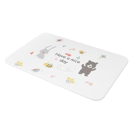 พรมหินเช็ดเท้า HOME LIVING STYLE FRIENDS 39X60 ซม. สีขาว_4