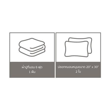 ชุดผ้าปูที่นอน 6 ฟุต 3 ชิ้น PREMIER SATIN ROYAL TOUCH SOLID SPC074_5