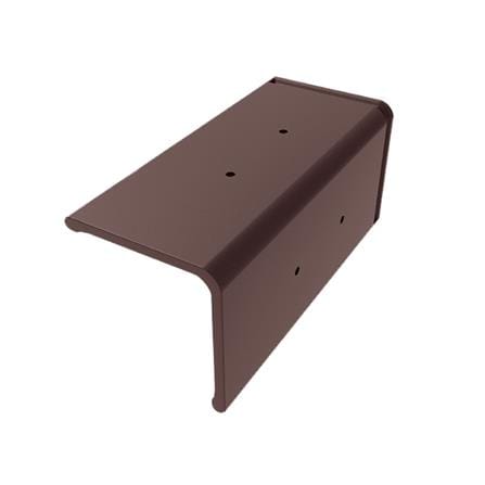 ครอบปั้นลม แผ่นเรียบ DURAONE 23x42.5x14 ซม. สีน้ำตาลมั่งมี_0