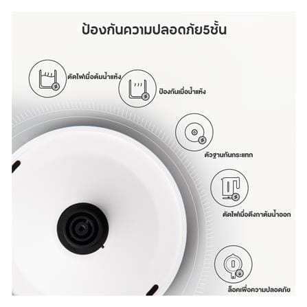กาต้มน้ำไฟฟ้า SIMPLUS DRSH002WH01 1.8 ลิตร สีขาว_3