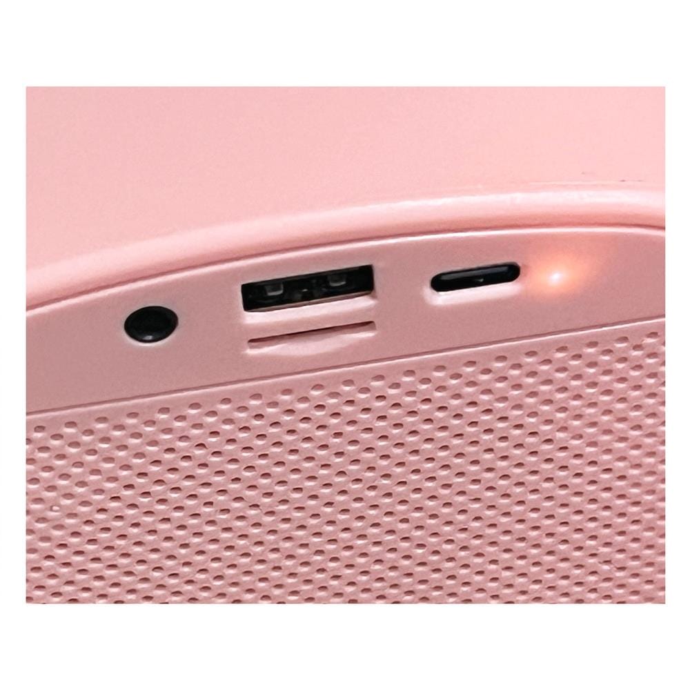 ลำโพงบลูทูธพร้อมไมค์ COMPRO OB-04 สีชมพู
