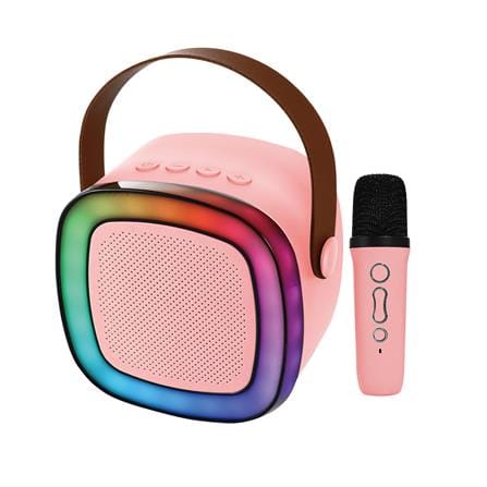 ลำโพงบลูทูธพร้อมไมค์ COMPRO OB-04 สีชมพู
