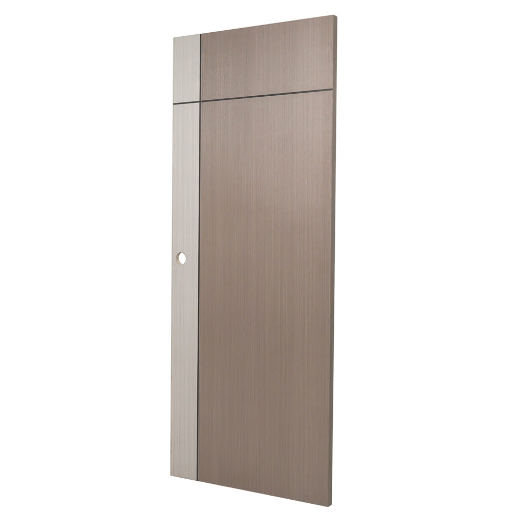 ประตูภายใน UPVC  เจาะลูกบิด  AZLE L0A-G2C 80x200 ซม. สี ASH/STONE GREY