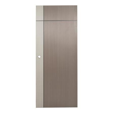 ประตูภายใน UPVC AZLE L0A-G2C 80X200 ซม. สี ASH/STONE GREY เจาะลูกบิด