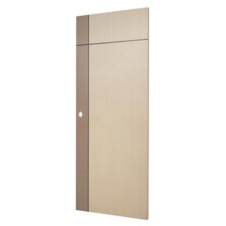 ประตูภายใน UPVC AZLE L0A-G2C 80X200 ซม. สี WALNUT/BEECH เจาะลูกบิด_1
