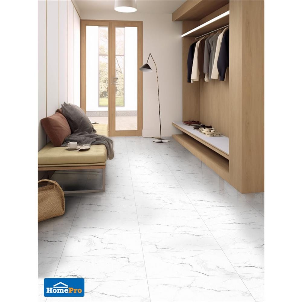 กระเบื้องพื้นพอร์ซเลน 60x120 ซม. TARA มิเลวา ขาว A 2.16 ตร.ม.