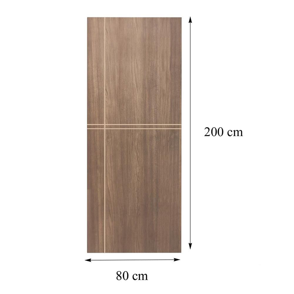 ประตูภายในเมลามีน AZLE L-03 80X200 ซม. สีน้ำตาล ไม่เจาะลูกบิด