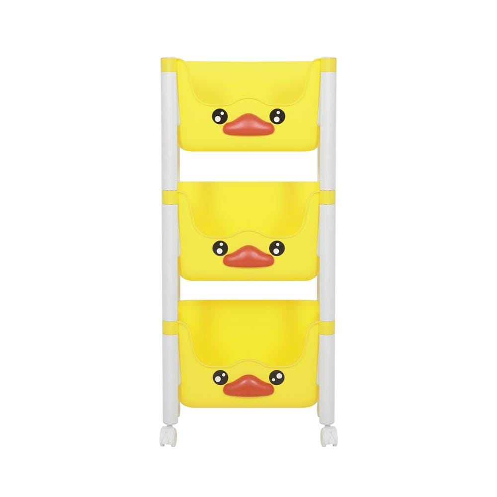 ชั้นวาง 3 ชั้น STACKO KID DUCK 38x25x84 ซม. สีเหลือง
