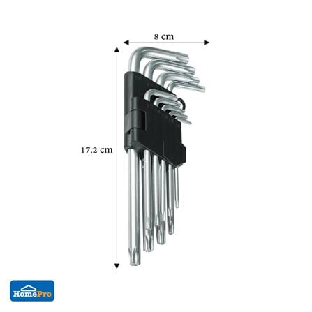 ประแจหกเหลี่ยมหัวทอร์ก MATALL 9 ชิ้น/ชุด_6