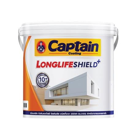 WATER-BASED EXTERIOR PAINT CAPTAIN LONGLIFESHIELDPLUS BASE A SEMI-GLOSS 2.5GAL