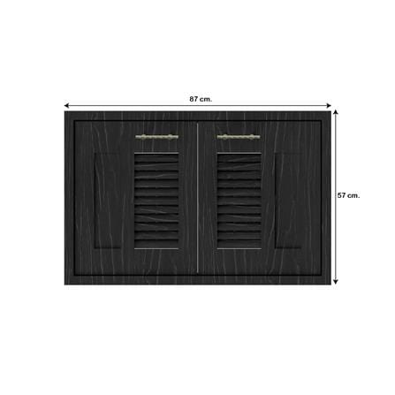 บานใต้เตาเกล็ดผสม JUPITER GLORY OAK 87x57 ซม. สีดำ_3