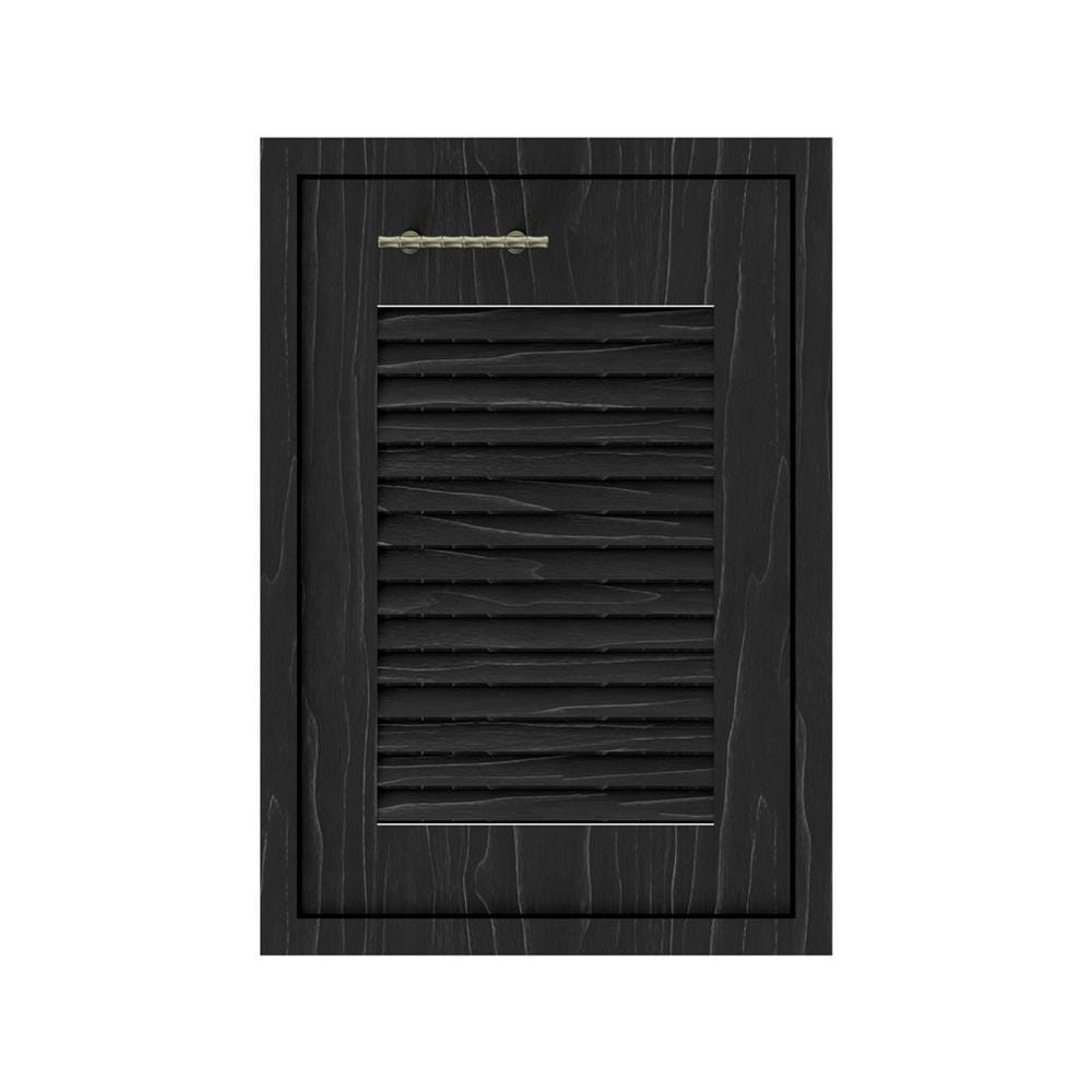 บานซิงค์เดี่ยวเกล็ดเต็ม JUPITER GLORY OAK 47x67 ซม. สีดำ