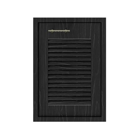 บานซิงค์เดี่ยวเกล็ดเต็ม JUPITER GLORY OAK 47x67 ซม. สีดำ