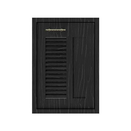 บานซิงค์เดี่ยวเกล็ดผสม JUPITER GLORY OAK 47x67 ซม. สีดำ
