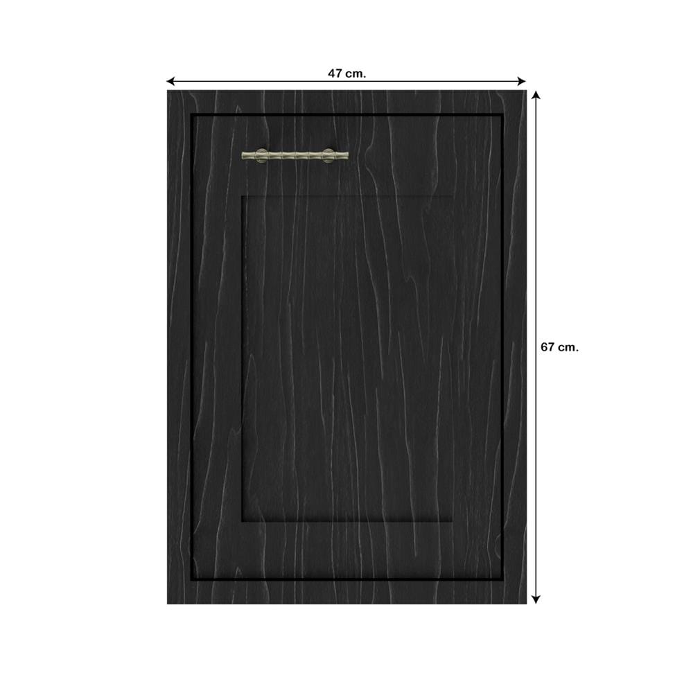 บานซิงค์เดี่ยว JUPITER GLORY OAK 47x67 ซม. สีดำ