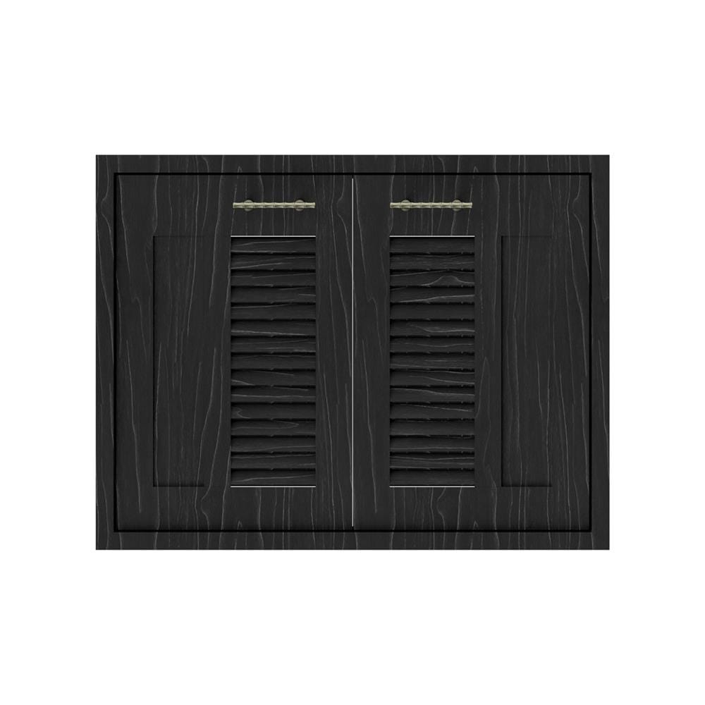 บานซิงค์คู่เกล็ดผสม JUPITER GLORY OAK 87x67 ซม. สีดำ