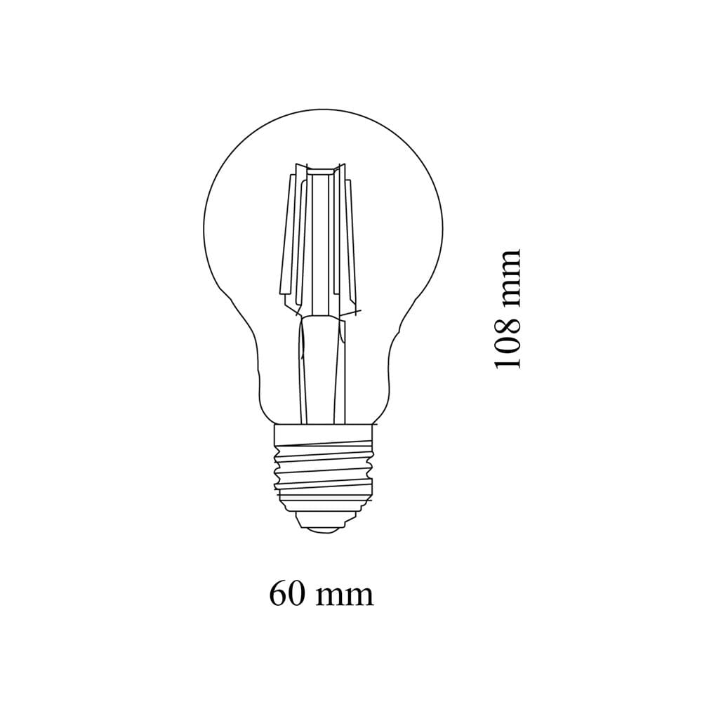 หลอด LED SYLVANIA A60 FIRA GOLD 6 วัตต์ WARM WHITE E27