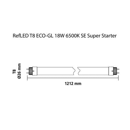 หลอด LED SYLVANIA T8 SUPER LM SE 18 วัตต์ DAYLIGHT G13_3