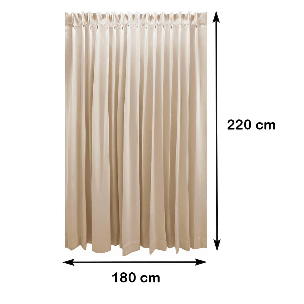 ผ้าม่านจีบ HOME LIVING STYLE BISTRO UV 180X220 ซม. สีน้ำตาล