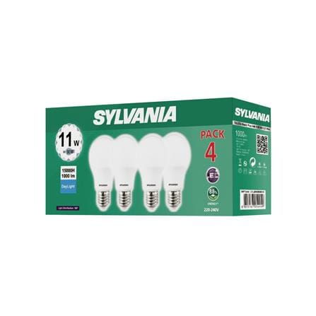 หลอด LED SYLVANIA BASIC PLUS 11 วัตต์ DAYLIGHT E27 แพ็ก 4 ชิ้น_2
