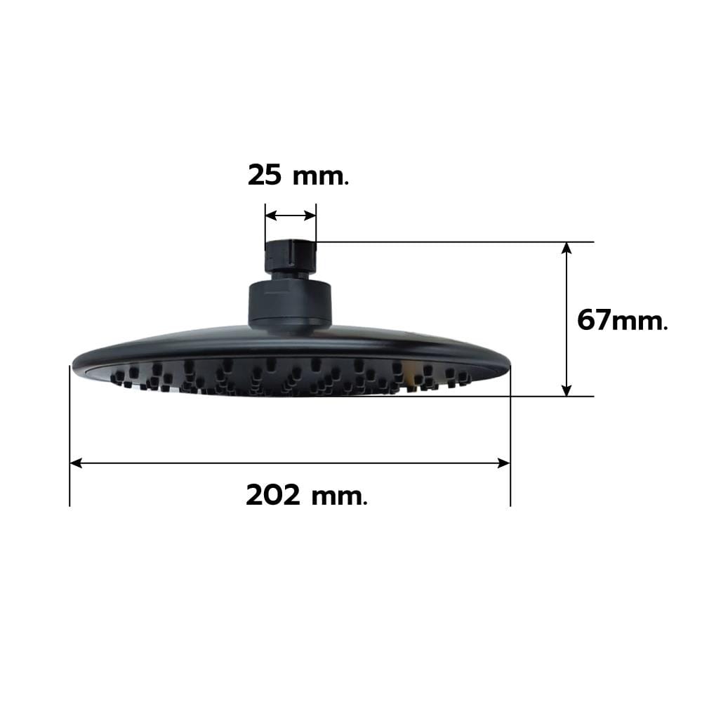 ฝักบัว RAIN SHOWER LUZERN T-9200BK สีดำ