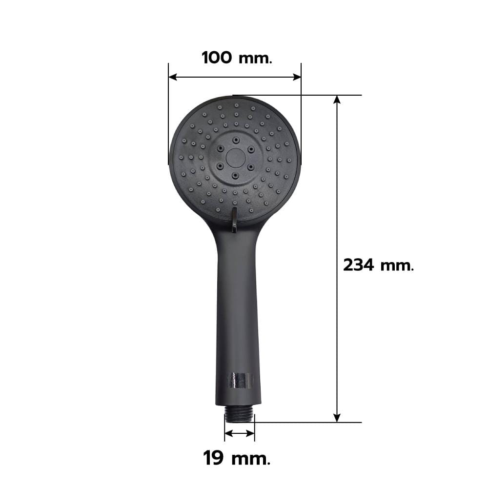 ฝักบัว RAIN SHOWER LUZERN T-9200BK สีดำ