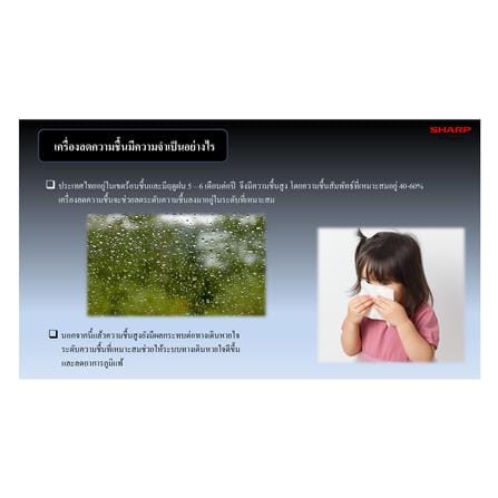 เครื่องลดความชื้น 50 ตร.ม. SHARP DW-D20A-W สีขาว (4.2 ลิตร)_9