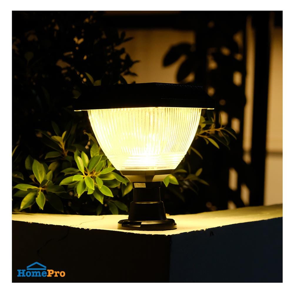 ไฟหัวเสา SOLAR SHINING S-PTL01B-XXSL 3 วัตต์ RGB สีดำ