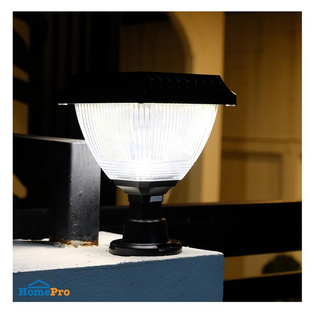ไฟหัวเสา SOLAR SHINING S-PTL01B-XXSL 3 วัตต์ RGB สีดำ