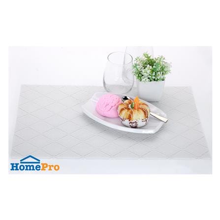 แผ่นรองจาน PVC MEIWA DIAMOND สีครีม_3