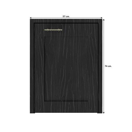 บานถังแก๊สเรียบ JUPITER GLORY OAK 57x74 ซม. สีดำ_4